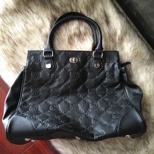Loungefly Hello Kitty Embossed Black patent bag